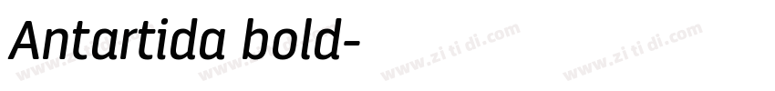 Antartida bold字体转换